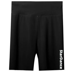 Star Dance Logo Black Tight Shorts